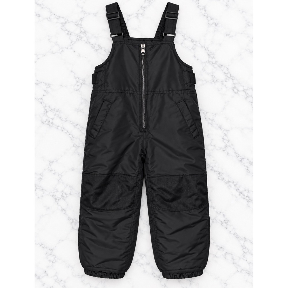 Cherokee Snow Bibs Kids XS 4/5 Black Insulated Winter Overalls